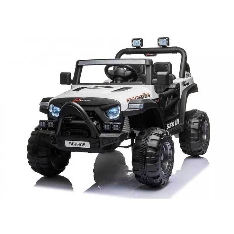 BBH-016 elektrische kinderauto, 12V, wit