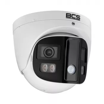 BCS 4MP IP-domecamera met AI-perimeterbeveiliging, 2,8mm vaste brandpuntsafstand, PoE, IP67, IK10, wit