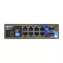 BCS BCS-B-ISP08G-2SFP industriële unmanaged switch, 8-poorts Gigabit + 2 SFP, DIN-rail