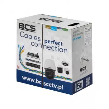 BCS BCS-U/UTP-CAT5E-LSOH Cat5e U/UTP LSOH massief blank koper bulk ethernetkabel, 305m, grijs