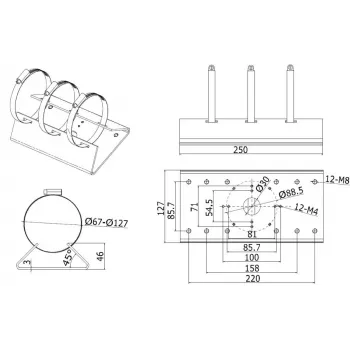 BCS BCS-V-AS Outdoor-video-deurintercom, 2-draads, 720p HD, Zilver
