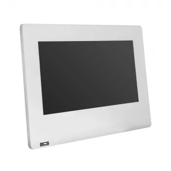 BCS Breedbeeldmonitor BCS-P-MON7100W 7 inch TFT LCD Capacitief Touchscreen IP Intercom Monitor Wit