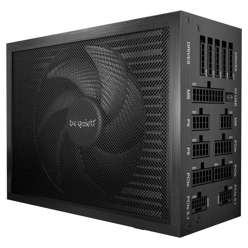 be quiet! Dark Power Pro 14 IO 1300W ATX 3.1 PCIe 5.1 80+ Titanium volledig modulaire voeding (BP022EU)