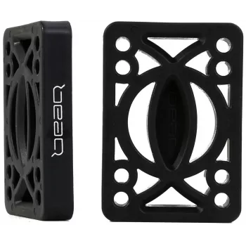 Bear Flat 1/4 risers set van 2 - zwart