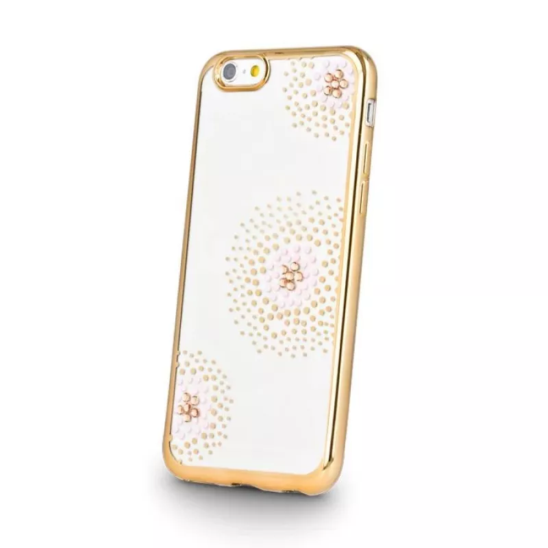 Beeyo Sony Xperia E5 Flower Dots TPU hoesje goud