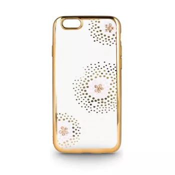 Beeyo Sony Xperia E5 Flower Dots TPU hoesje goud