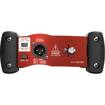 Behringer GI100 actieve 1-kanaals DI-box met luidsprekersimulatie