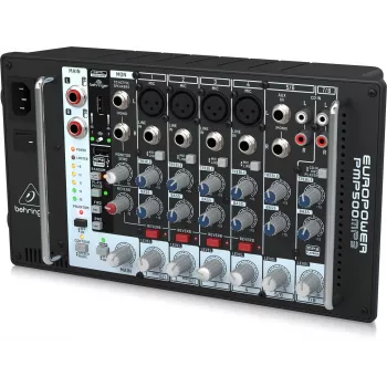 Behringer PMP500MP3 8-kanaals audiomixer, zwart
