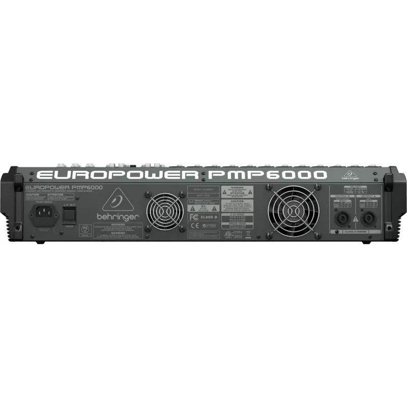 Behringer PMP6000 20-kanaals audiomixer, zwart