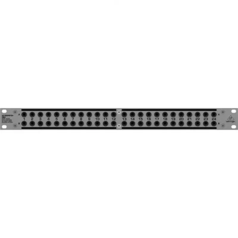 Behringer PX3000 48-punts 1/4 inch TRS patchpaneel, 1U rackmontage, 3-mode switching