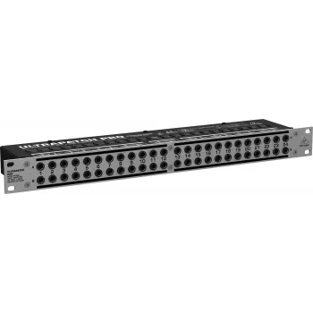 Behringer PX3000 48-punts 1/4 inch TRS patchpaneel, 1U rackmontage, 3-mode switching
