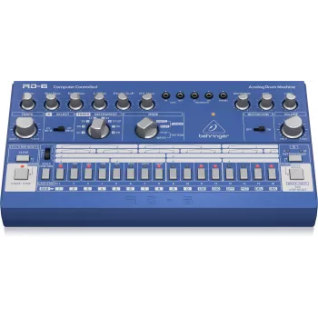 Behringer RD-6-BU analoge rhythm & drum machine, blauw