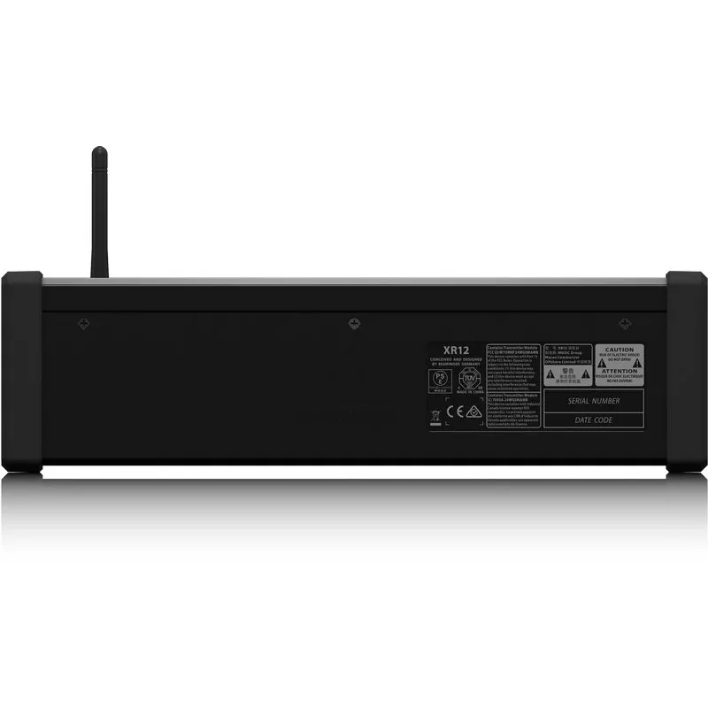 Behringer XR12 audiomixer 12 kanalen zwart