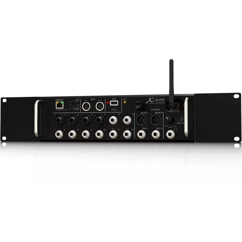 Behringer XR12 audiomixer 12 kanalen zwart