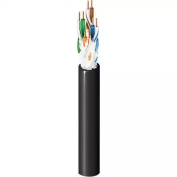 Belden Category 5e OSP-kabel, 4 paren, 24 AWG, 1000 ft (305 m), zwart