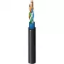Belden CatSnake Category 5E tactische Ethernet-kabel, 24 AWG getwist blank koperdraad, UTP, TPE-mantel, zwart, 100 MHz, Gigabit, zeer flexibel