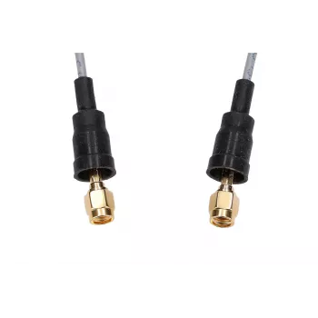 Belden RP-SMA/RP-SMA 50cm RF100LL coaxiale pigtail-kabel, 50 Ohm, zwart