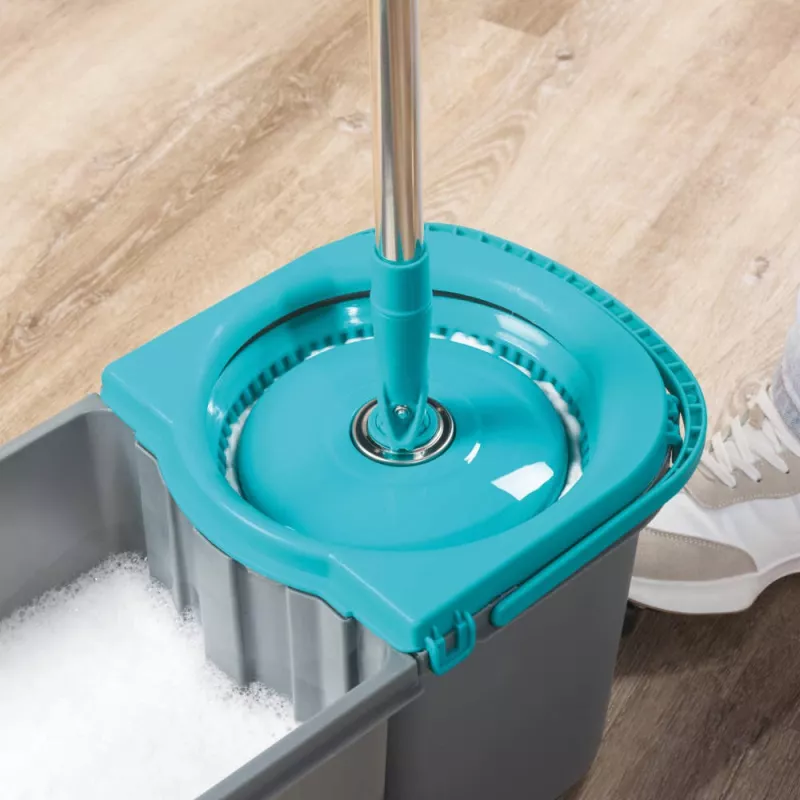 Beldray LA00000006UFEU7 antibacteriële spinmop met dubbele compartimenten & vervangende mopkop