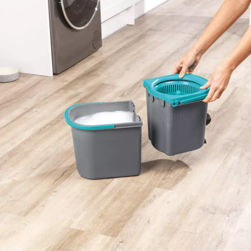 Beldray LA00000006UFEU7 antibacteriële spinmop met dubbele compartimenten & vervangende mopkop