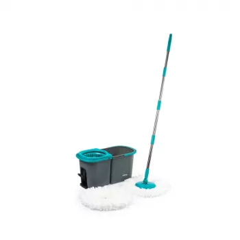 Beldray LA00000006UFEU7 antibacteriële spinmop met dubbele compartimenten & vervangende mopkop