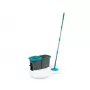 Beldray LA00000006UFEU7 antibacteriële spinmop met dubbele compartimenten & vervangende mopkop