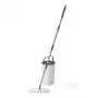 Beldray LA00000008EU7 platte dweil- en emmerset – grijs/blauw, 5L zelfwringend, telescopische steel, microvezel