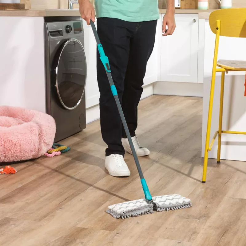 Beldray LA00000044UFEU7 antibacteriële telescopische wismop met dubbele zijde, platte mop