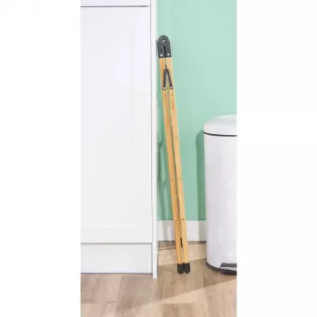 Beldray LA00000051EU7 Bamboo Clothes Airer - opvouwbaar A-frame, 7m droogruimte, 12 rails, 2 verdiepingen, natuurlijk bamboe
