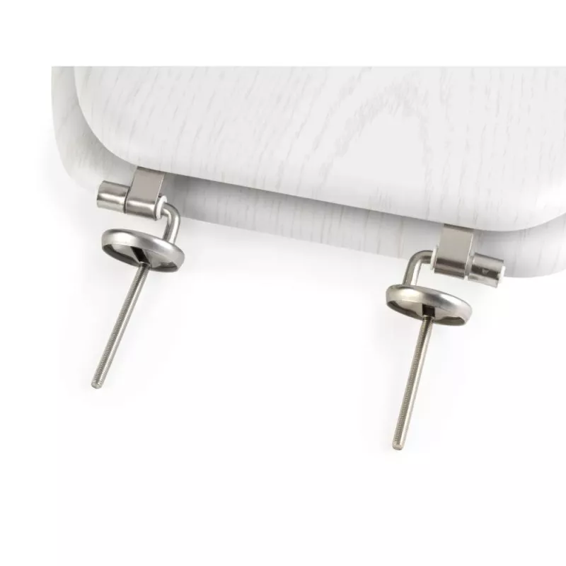 Beldray LA00000073WHTEU7 houten toiletbril - soft-close, wit, ovaal