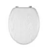 Beldray LA00000073WHTEU7 houten toiletbril - soft-close, wit, ovaal