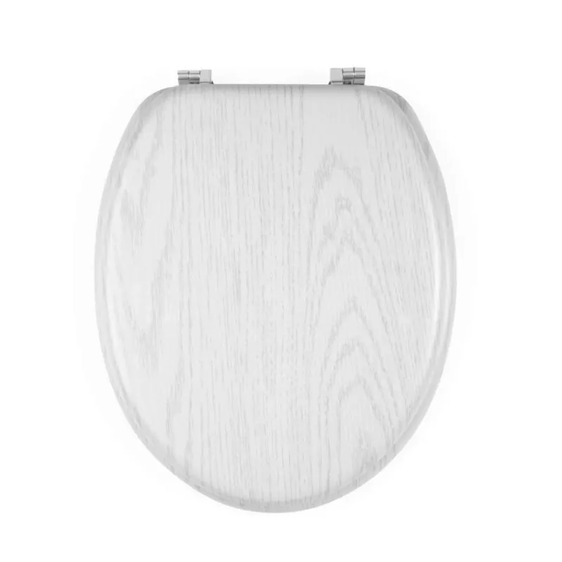 Beldray LA00000073WHTEU7 houten toiletbril - soft-close, wit, ovaal