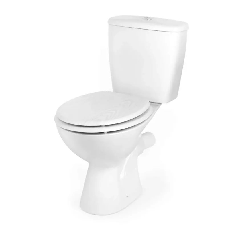 Beldray LA00000073WHTEU7 houten toiletbril - soft-close, wit, ovaal