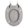 Beldray LA00000074GRYPEU7 houten toiletbril - soft-close, grijs, ovaal