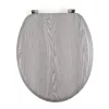 Beldray LA00000074GRYPEU7 houten toiletbril - soft-close, grijs, ovaal