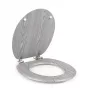 Beldray LA00000074GRYPEU7 houten toiletbril - soft-close, grijs, ovaal