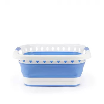 Beldray LA00000152EU7 opvouwbare wasmand 40L, wit/blauw