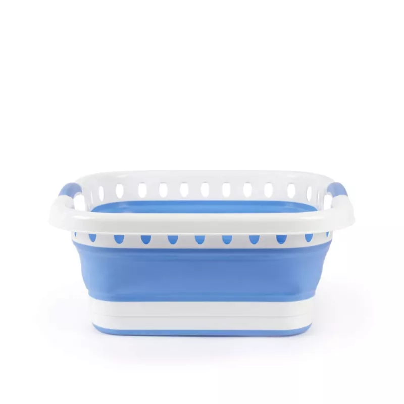 Beldray LA00000152EU7 opvouwbare wasmand 40L, wit/blauw