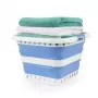 Beldray LA00000152EU7 opvouwbare wasmand 40L, wit/blauw