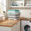 Beldray LA00000153EU7 opvouwbare wasmand met poten 40L - grijs en wit