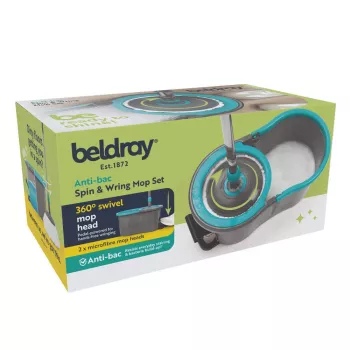 Beldray LA00000186UFEU7 antibacteriële spin & wring mopset
