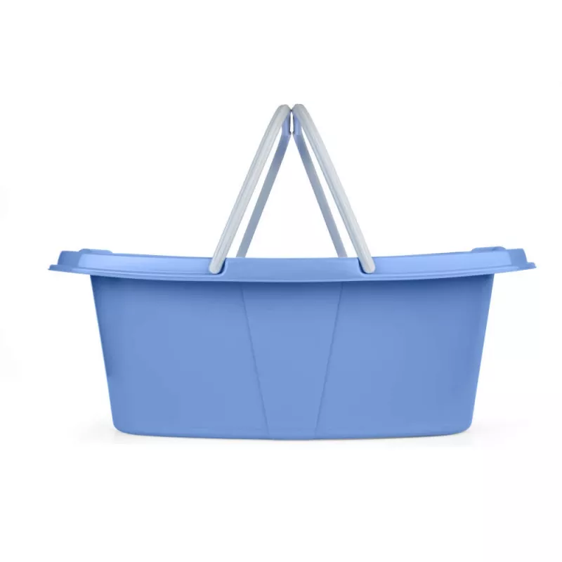 Beldray LA030450CRNFPEU7 set van twee wasmanden, wit/blauw