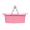 Beldray LA030450PNKFPEU7 set van twee wasmanden, wit/roze