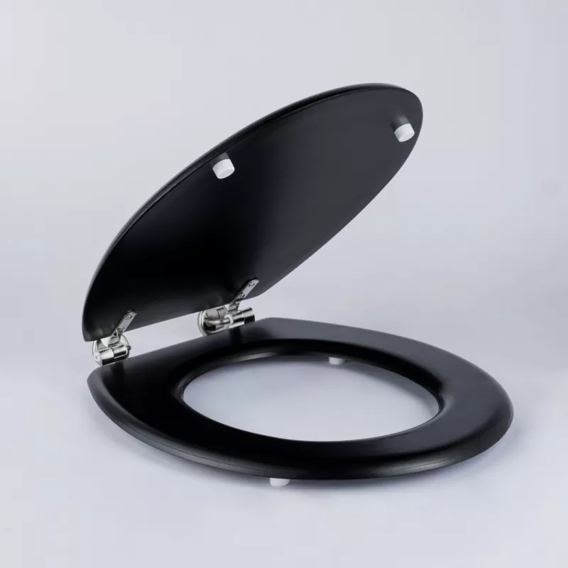 Beldray LA032355BFPEU7 houten toiletbril, zwart