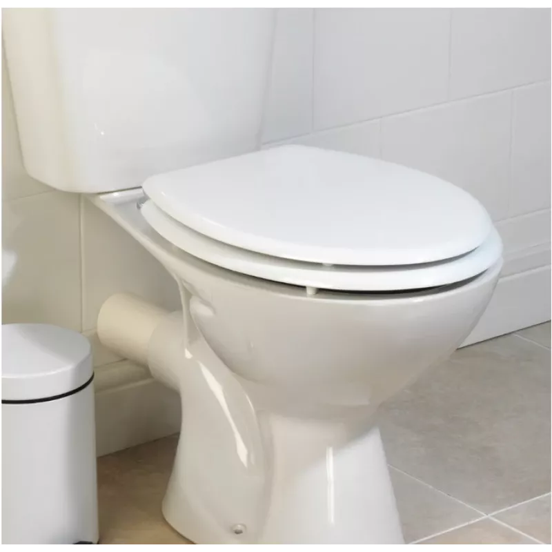 Beldray LA032355WFPEU7 houten toiletbril wit