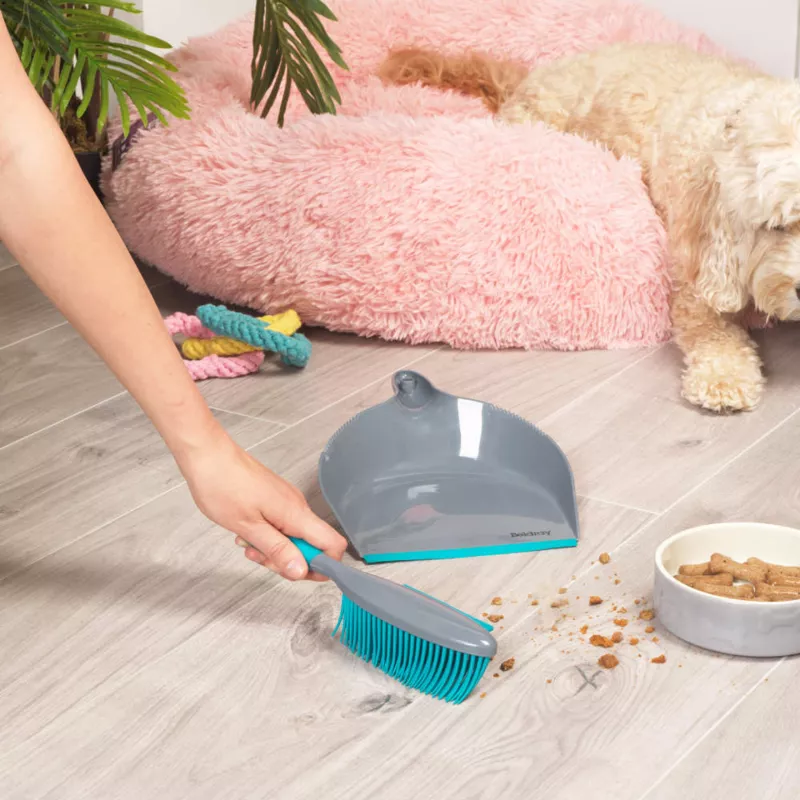 Beldray LA034191UFPEU7 Anti-bac Pet Plus+ stofblik en borstel set met rubberen kop