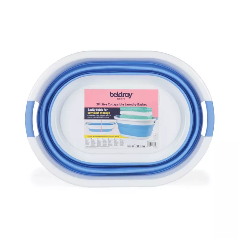 Beldray LA034816CRNFPEU7 opvouwbare wasmand 28L grijs