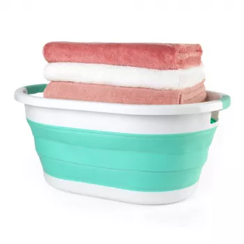 Beldray LA034816MNTFPEU7 opvouwbare wasmand 28L wit/mint