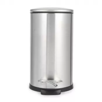 Beldray LA036683SSPEU7 Slimline D-vormige pedaalemmer 5 liter, zilver