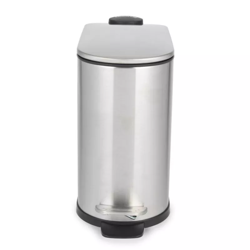 Beldray LA036683SSPEU7 Slimline D-vormige pedaalemmer 5 liter, zilver