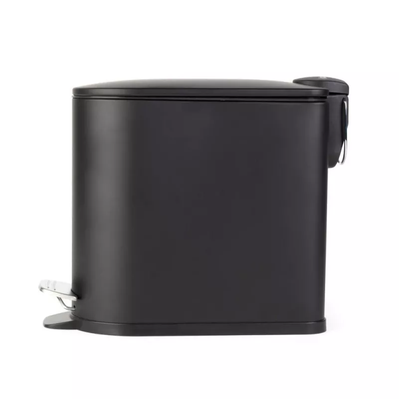 Beldray LA036690BLKPEU7 Slimline D-vormige pedaalemmer 5 liter, zwart